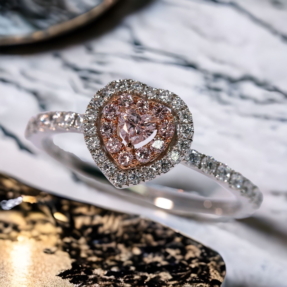 今人気のピンクダイヤモンドの指輪